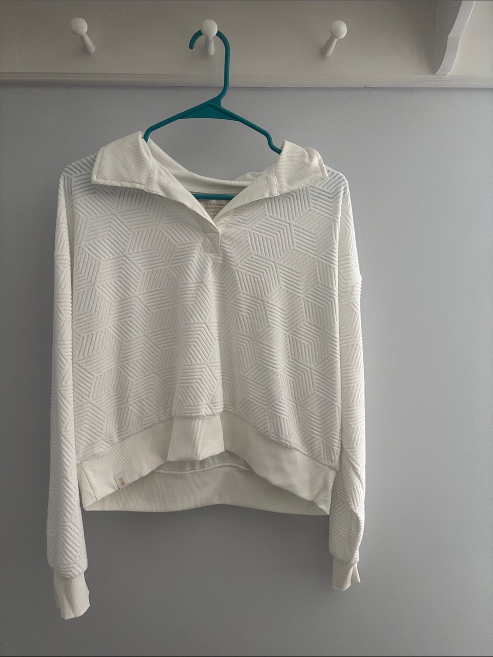 Simply Southern Textured White Pullover